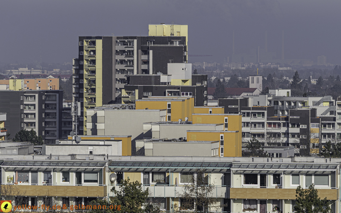 19.01.2025 - das Marx-Zentrum und Wohnanlage am Karl-Marx-Ring in Neuperlach