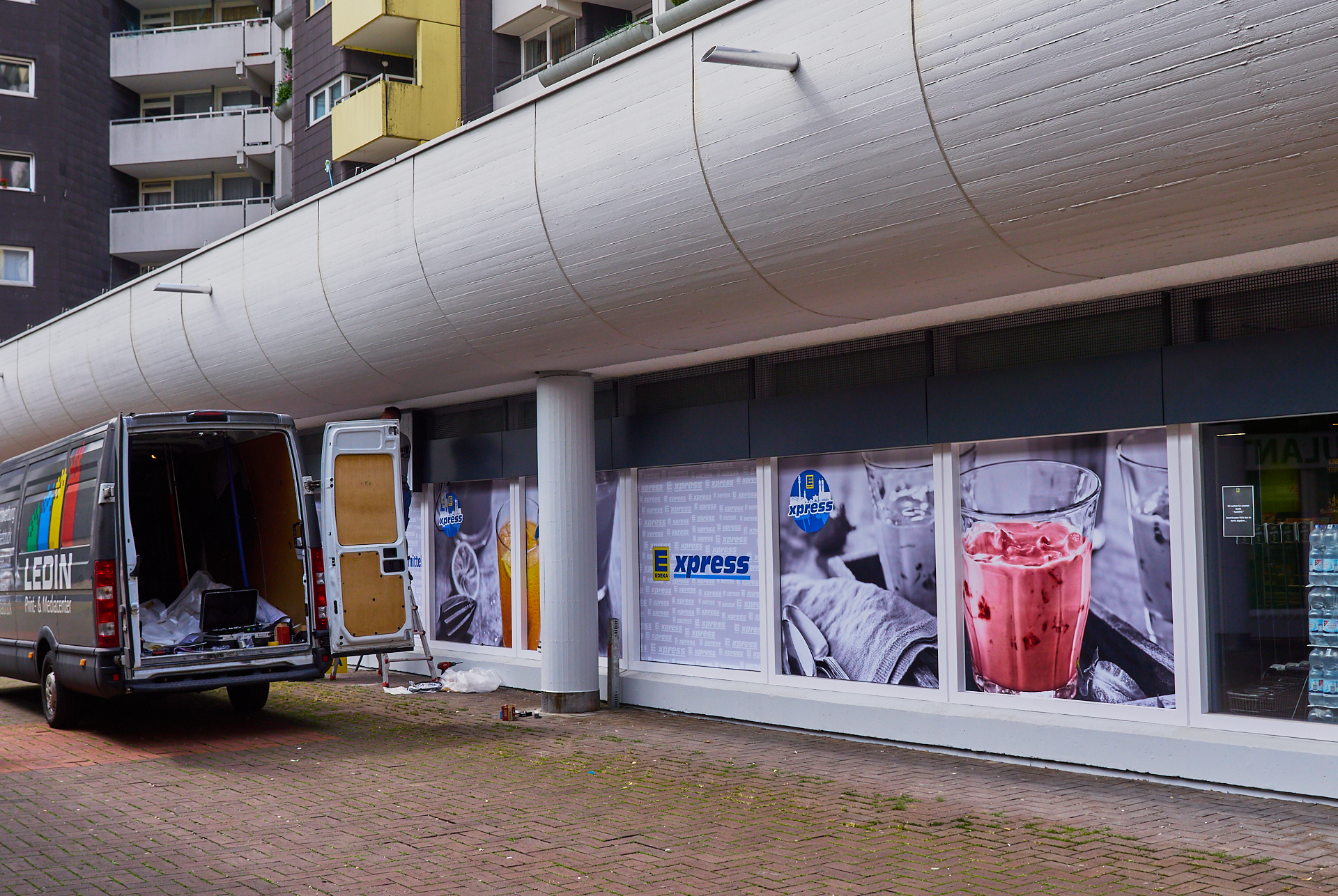 Marx-Zentrum, Peschelanger, EDEKA Sanierung, EDEKA express, Einkaufscenter