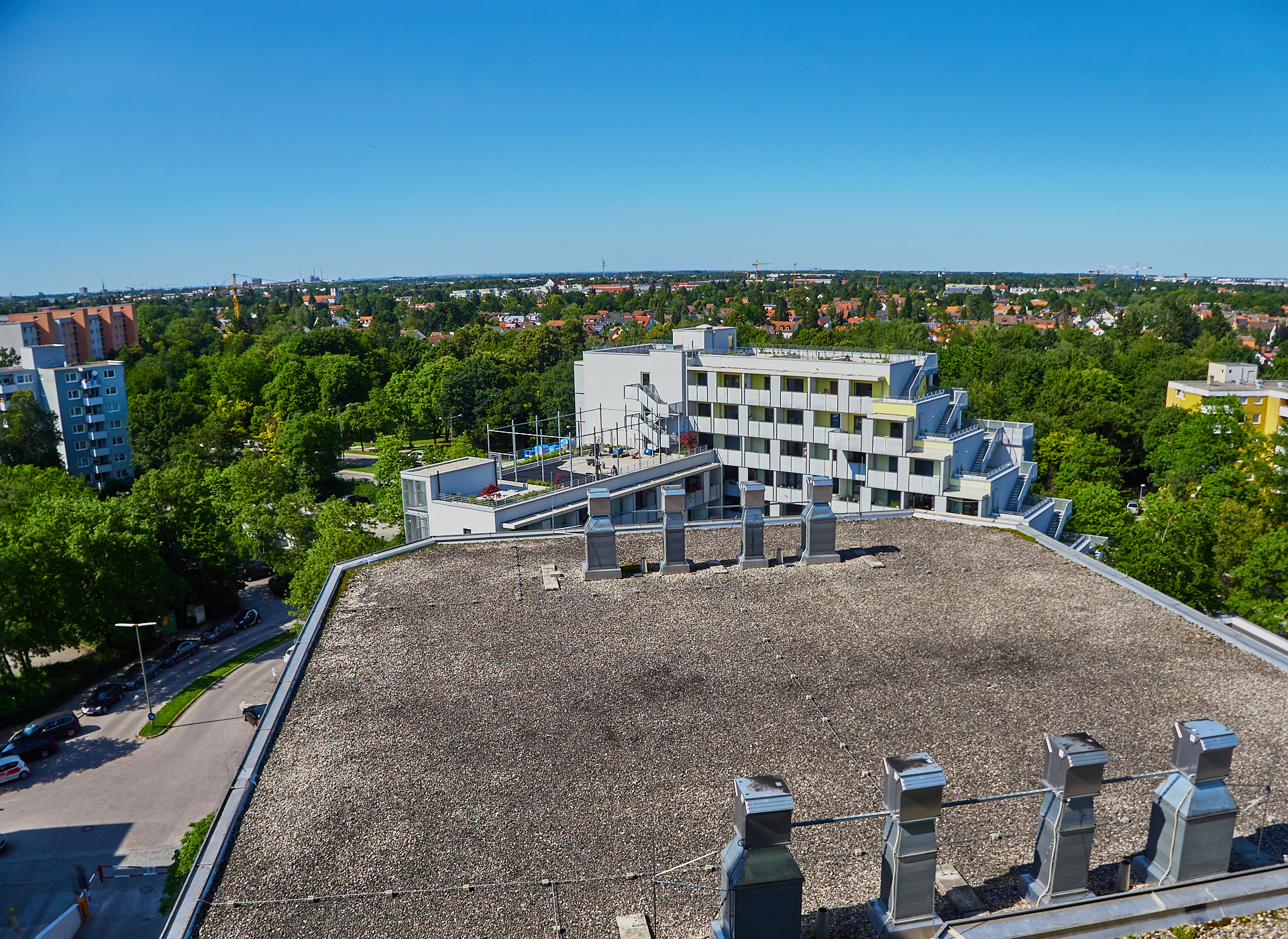 Stdentenwohnheim, Sportanlage, Dachbepflanzung, Marx-Zentrum, Peschelanger