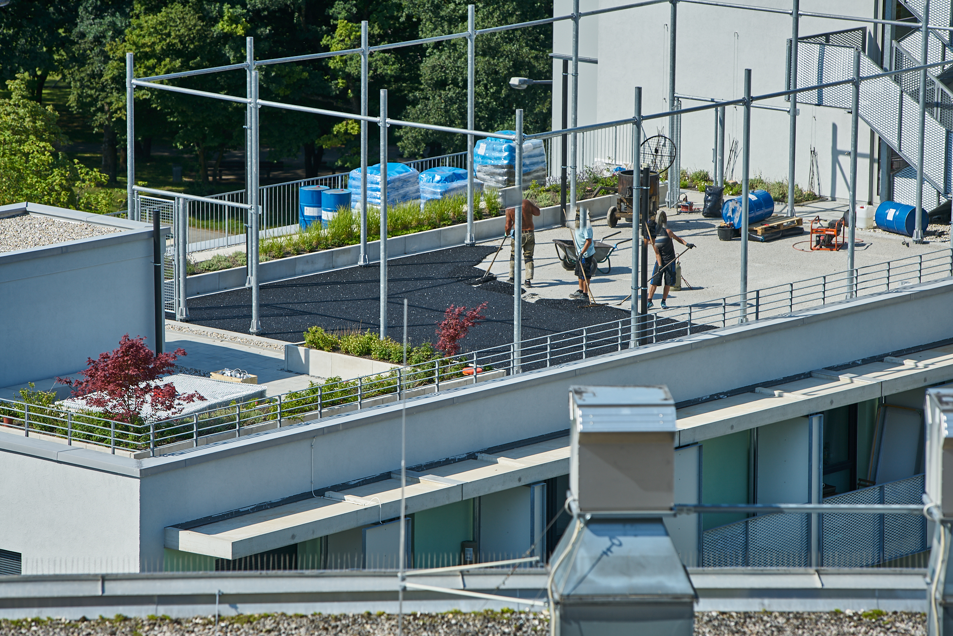 Stdentenwohnheim, Sportanlage, Dachbepflanzung, Marx-Zentrum, Peschelanger