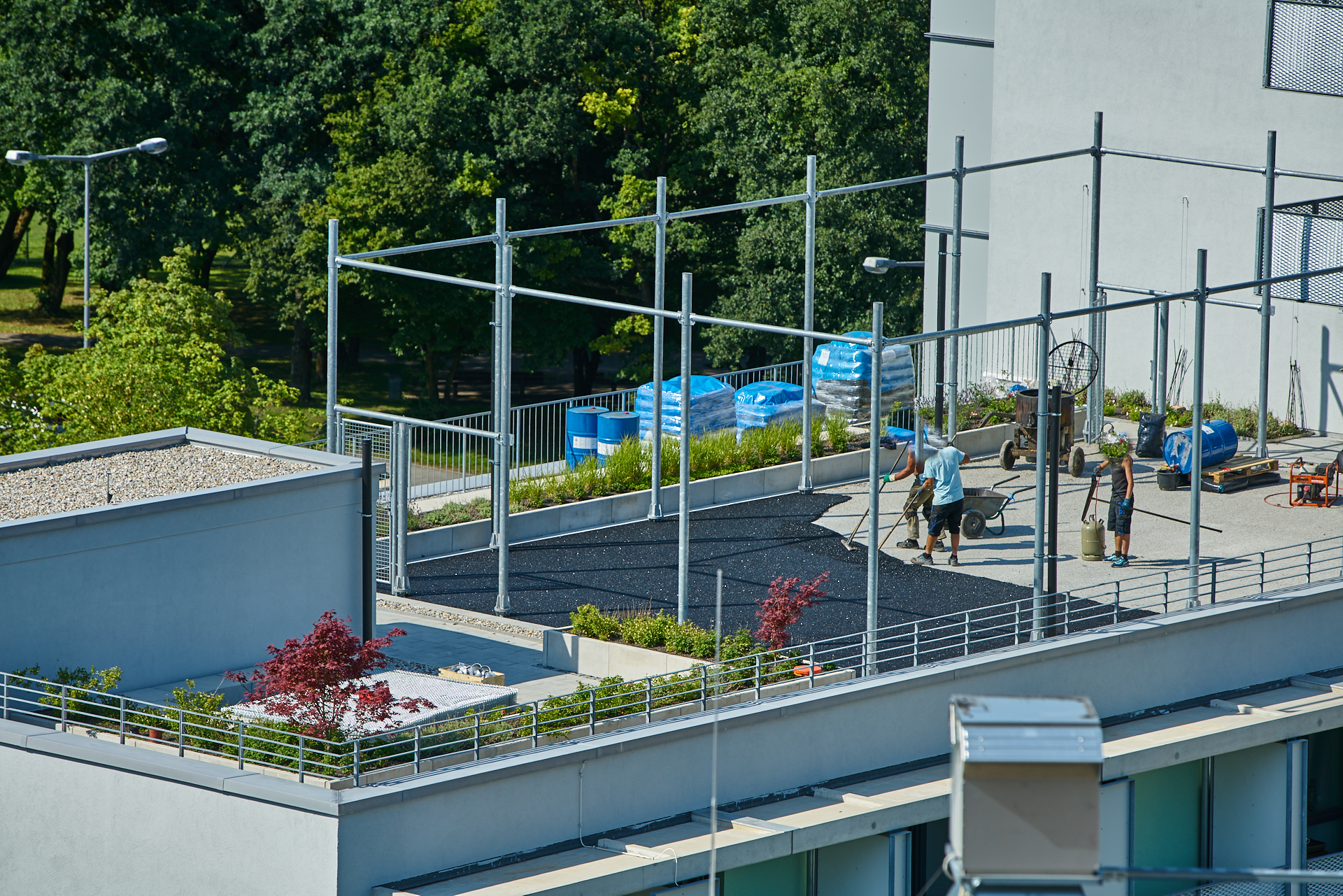 Stdentenwohnheim, Sportanlage, Dachbepflanzung, Marx-Zentrum, Peschelanger