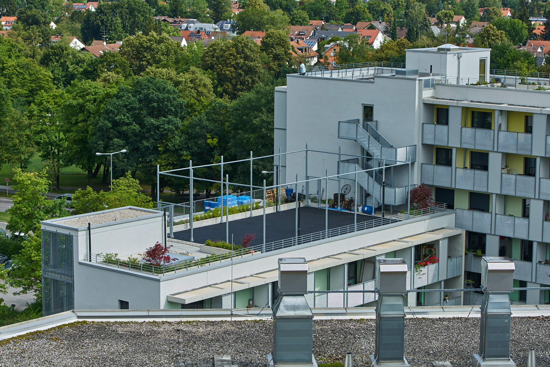 Stdentenwohnheim, Sportanlage, Dachbepflanzung, Marx-Zentrum, Peschelanger