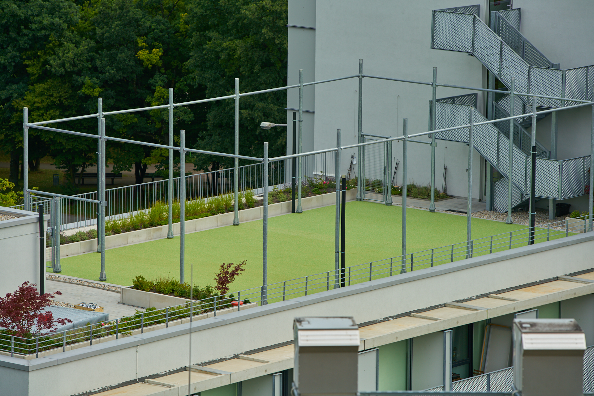 Stdentenwohnheim, Sportanlage, Dachbepflanzung, Marx-Zentrum, Peschelanger