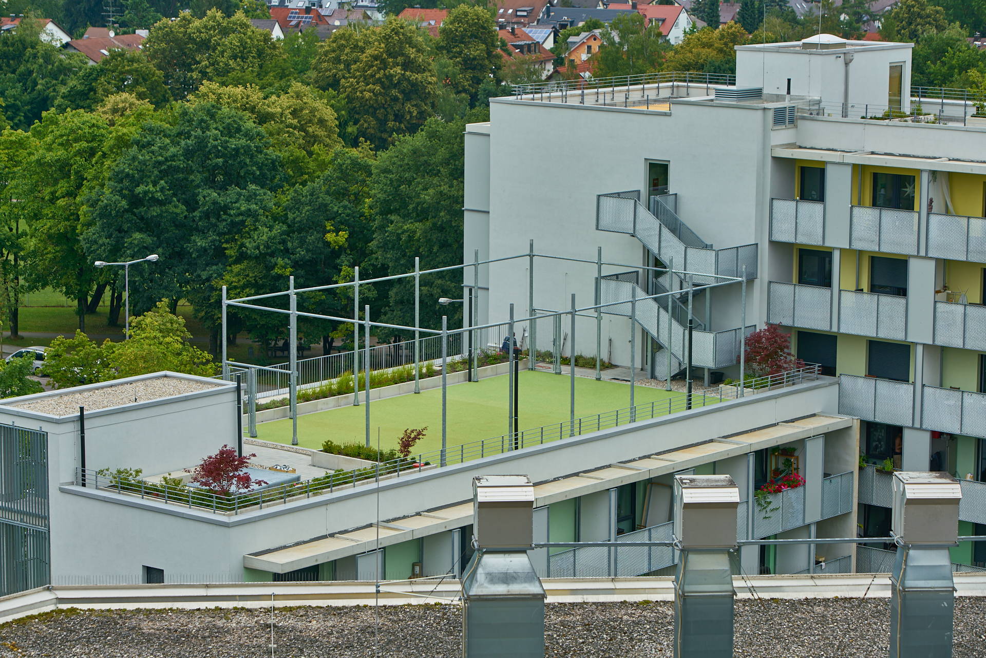 Stdentenwohnheim, Sportanlage, Dachbepflanzung, Marx-Zentrum, Peschelanger