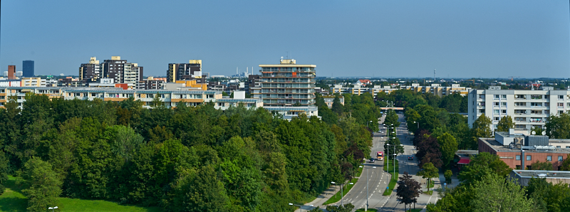 26.08.2019 - Das Marx-Zentrum aus der Südrichtung fotografiert 