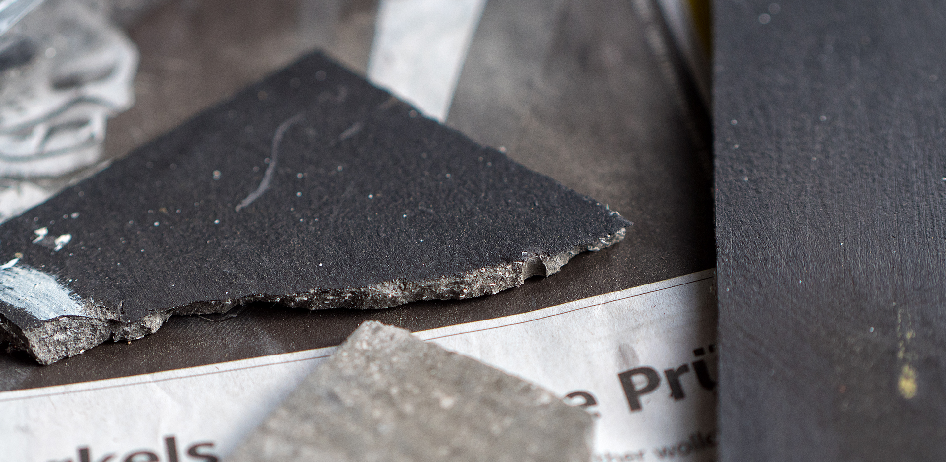 Asbestplatten und Isollierung